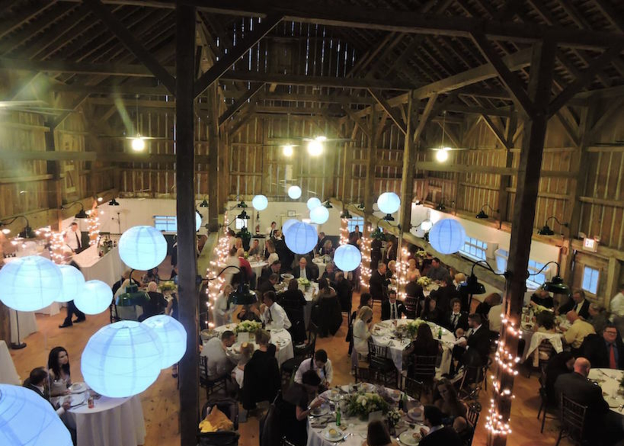 Tristen and Todd's reception at the Barn at Worsell Manor