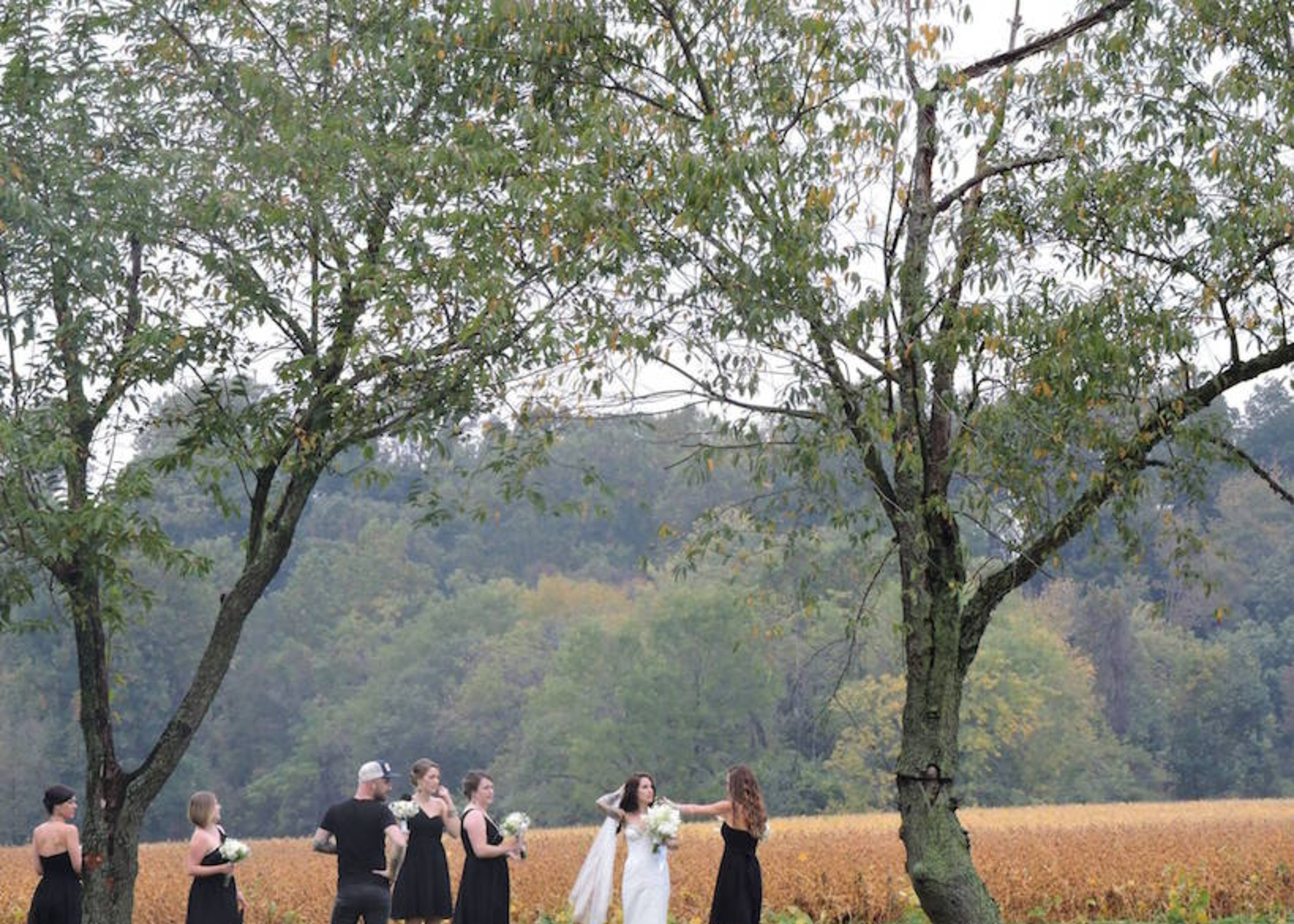 Bride and groom at Worsell Manor