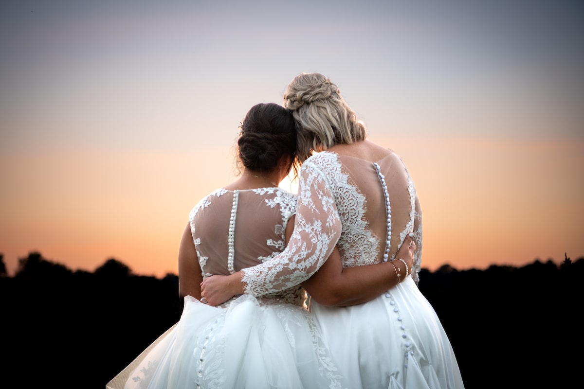 Ashley and Jill's wedding day