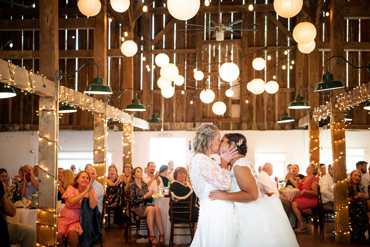 Bride and bride's wedding day at Worsell Manor