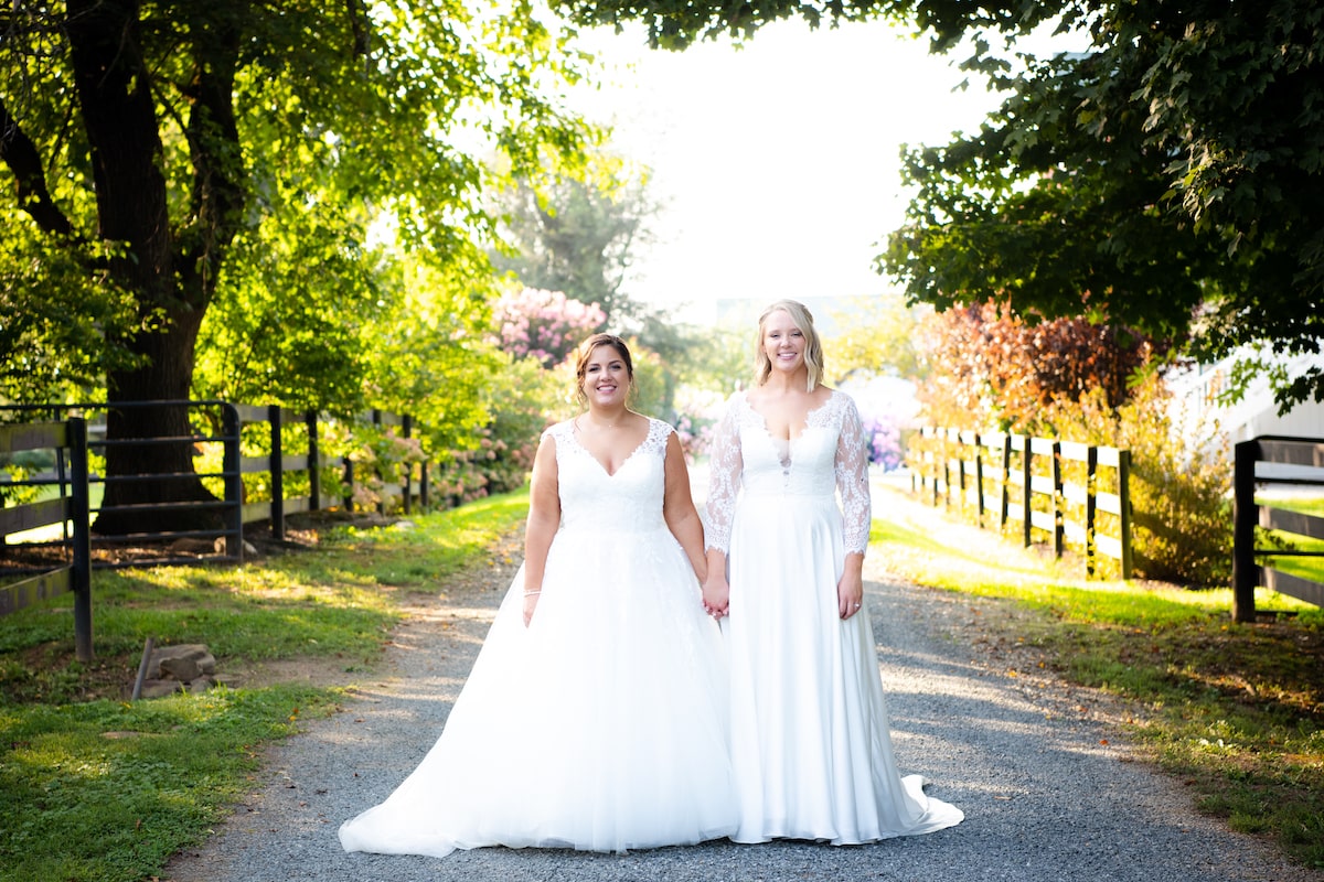 Ashley and Jill's wedding at the Barn at Worsell Manor