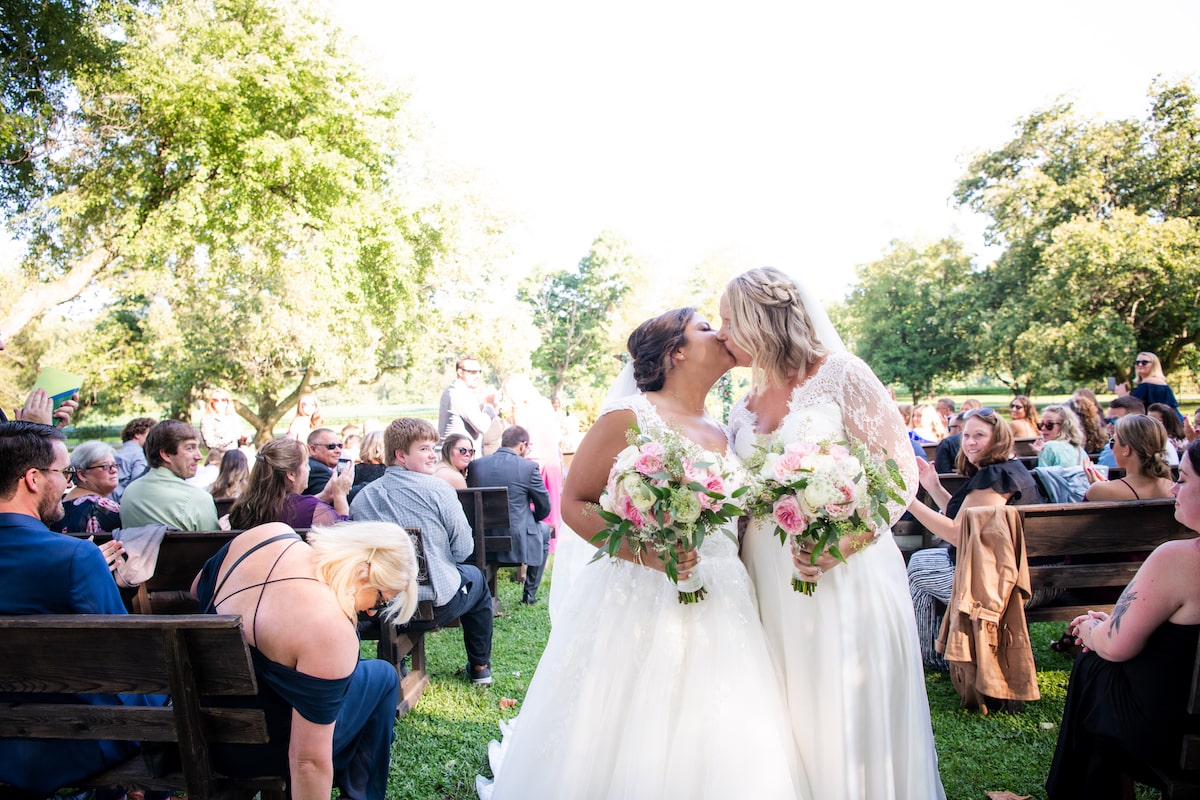 Ashley and Jill's wedding day at Worsell Manor