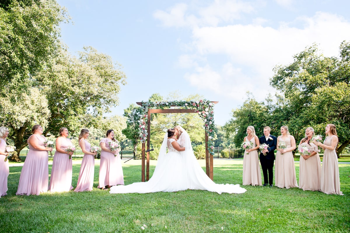 Ashley and Jill's Worsell Manor wedding ceremony