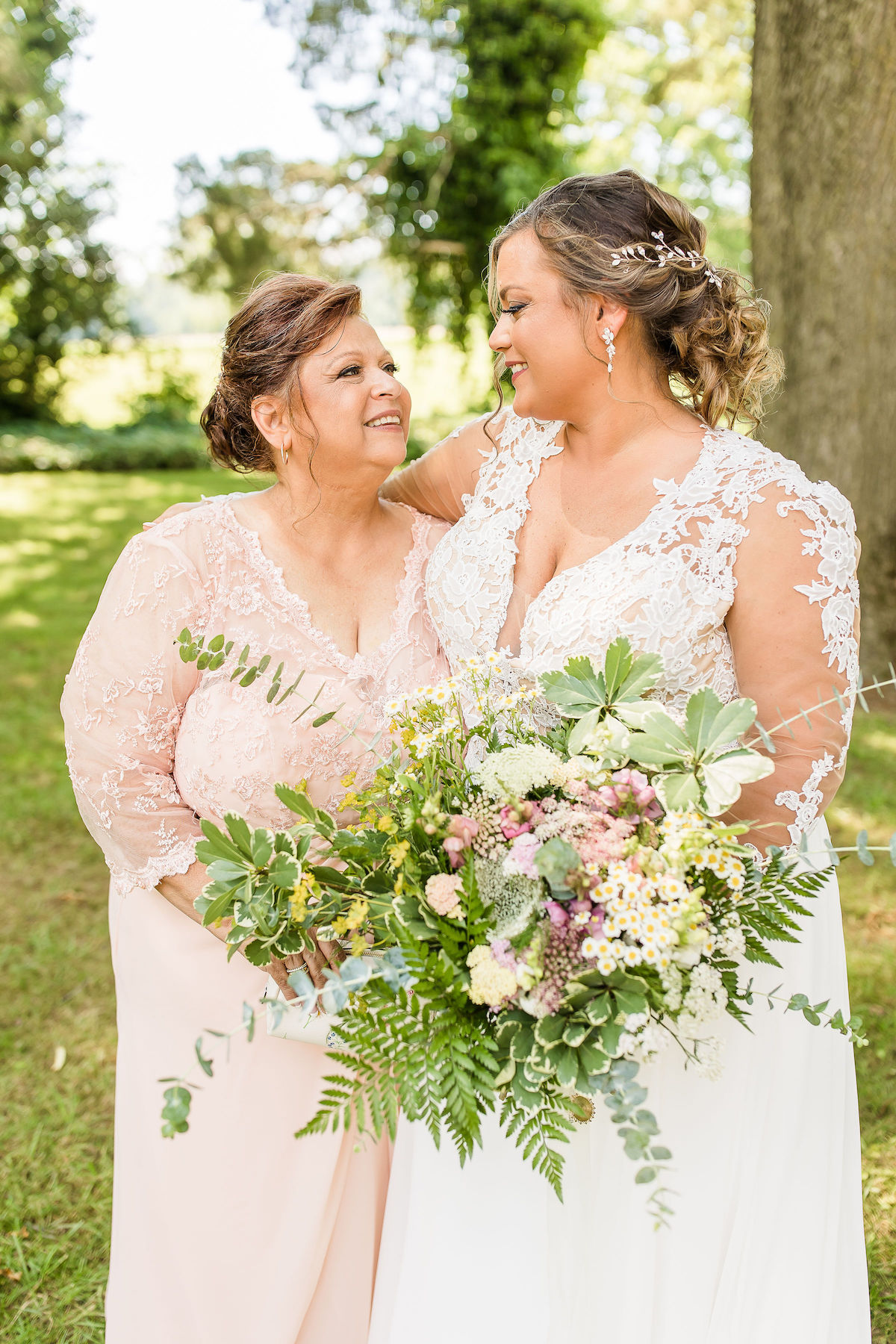 Krystina and Bryan's wedding ceremony at Worsell Manor
